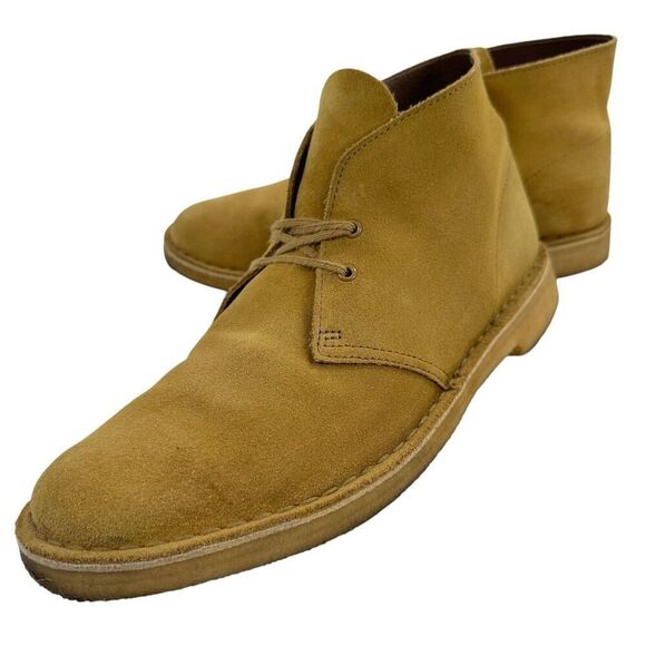 Clark’s Wheat Suede Leather Chukka Boots Men’s Size 10M - Picture 9 of 9